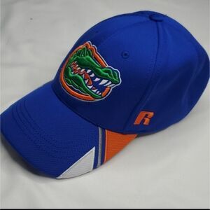 FLORIDA GATORS Russell Athletic blue orange white 3D EMBROIDERED BASEBALL hat